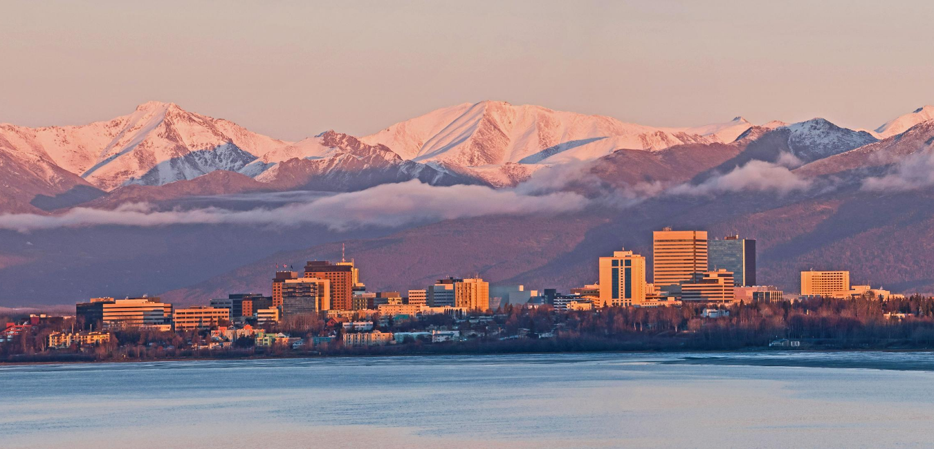 Landscape of Anchorage, Alaska